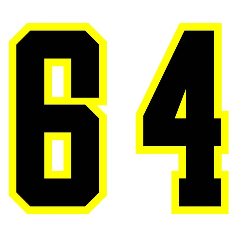 64 Zahl Trikot