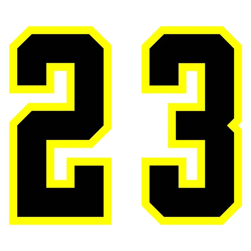 Maillot à 23 numéros
