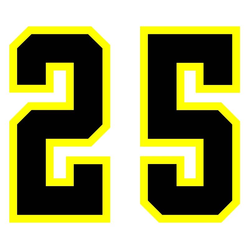 25 Zahl Trikot