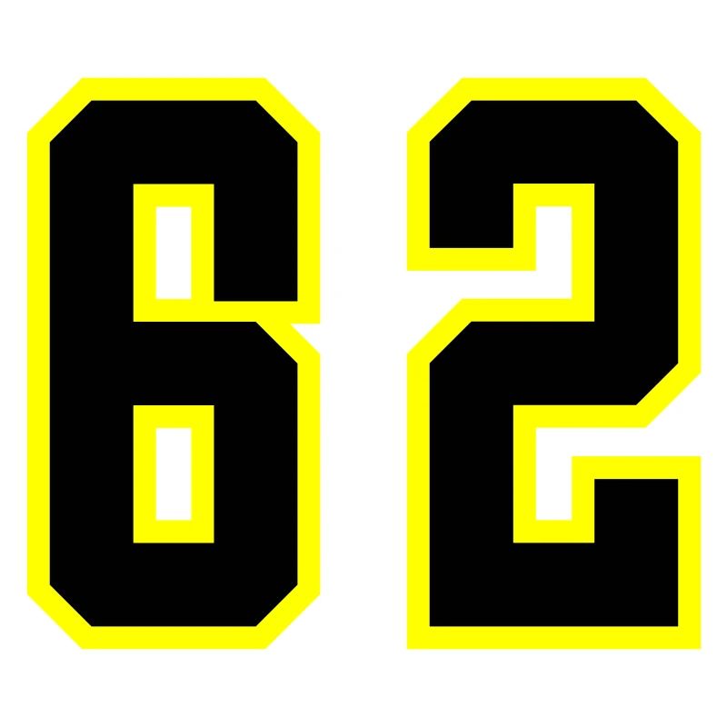 62 Zahl Trikot