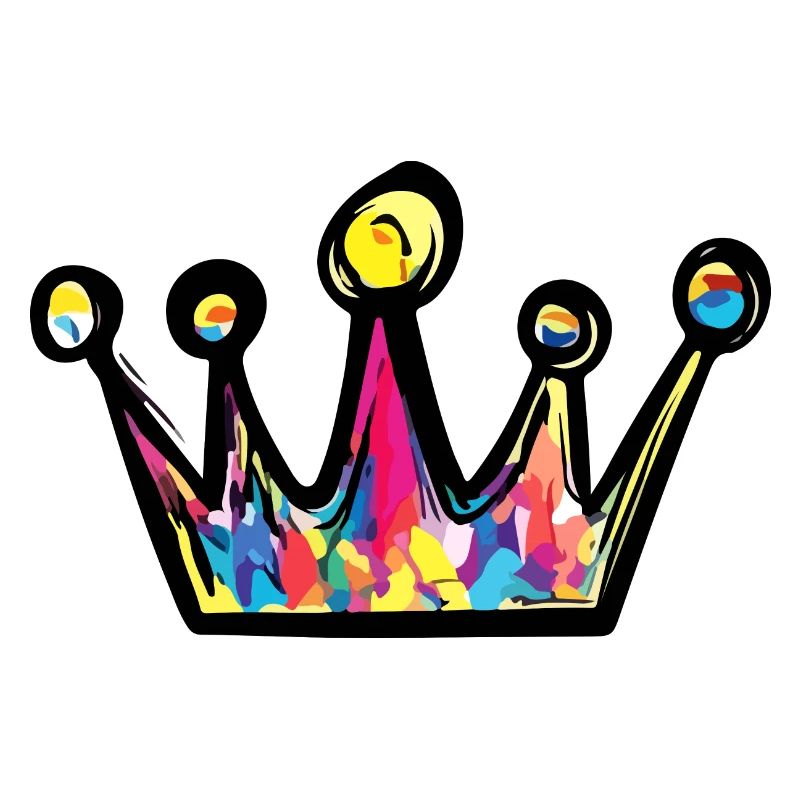 Krone Bunt Symbol