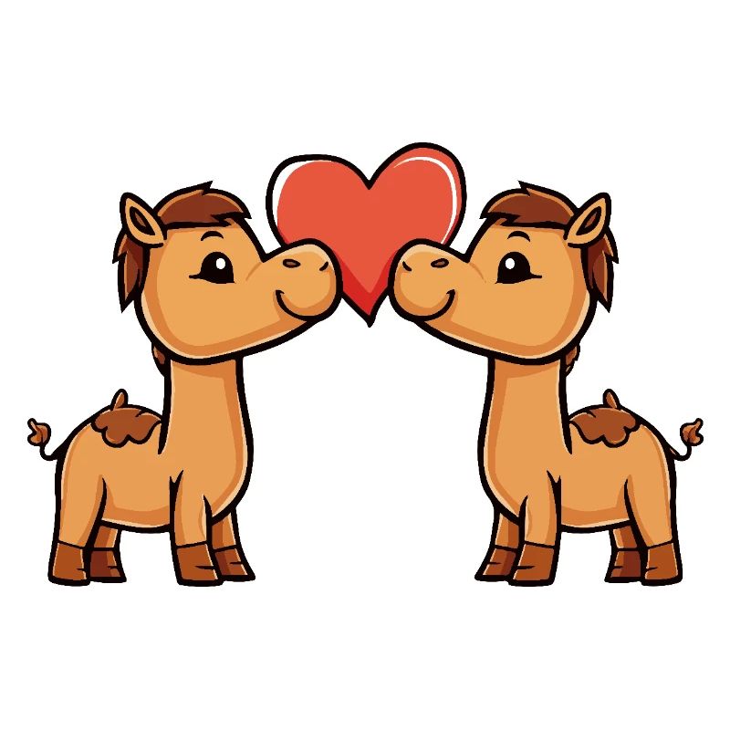 Kamel Paar Valentinstag