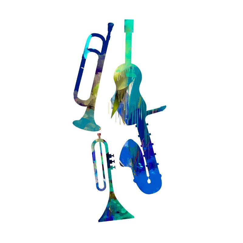 Jazz,Instrumente,Trompete,Guitarre,Saxophon