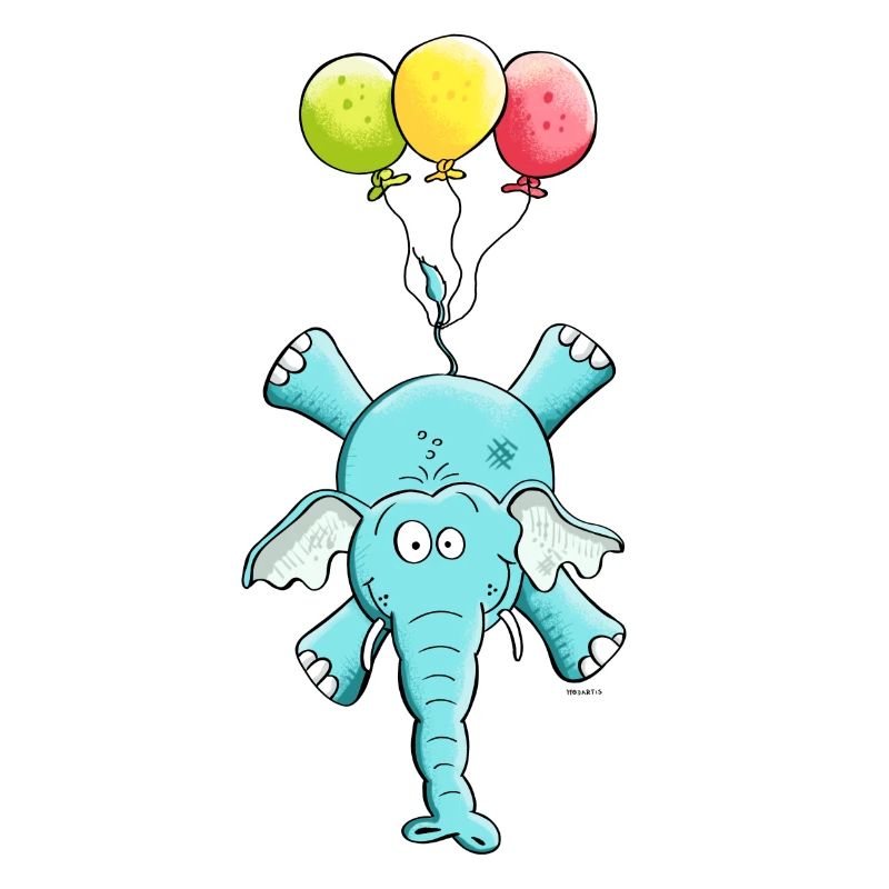 Elefant mit Ballons