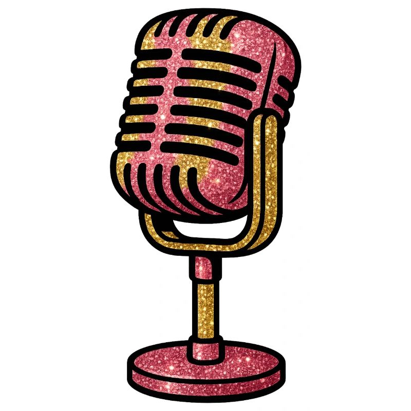 Glittering microphone design