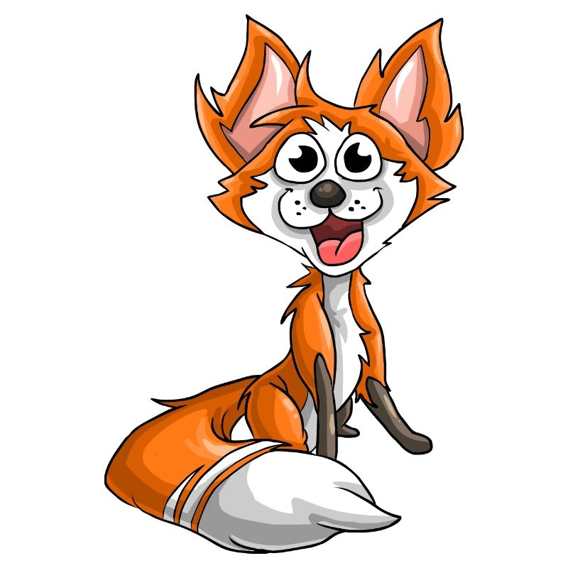 Lachender Fuchs