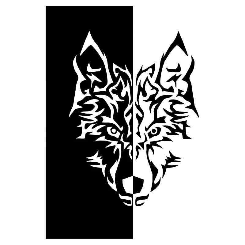 Tribal Wolf Wild Tattoo Statement Whimsy