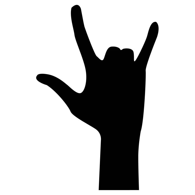 hand rock symbol