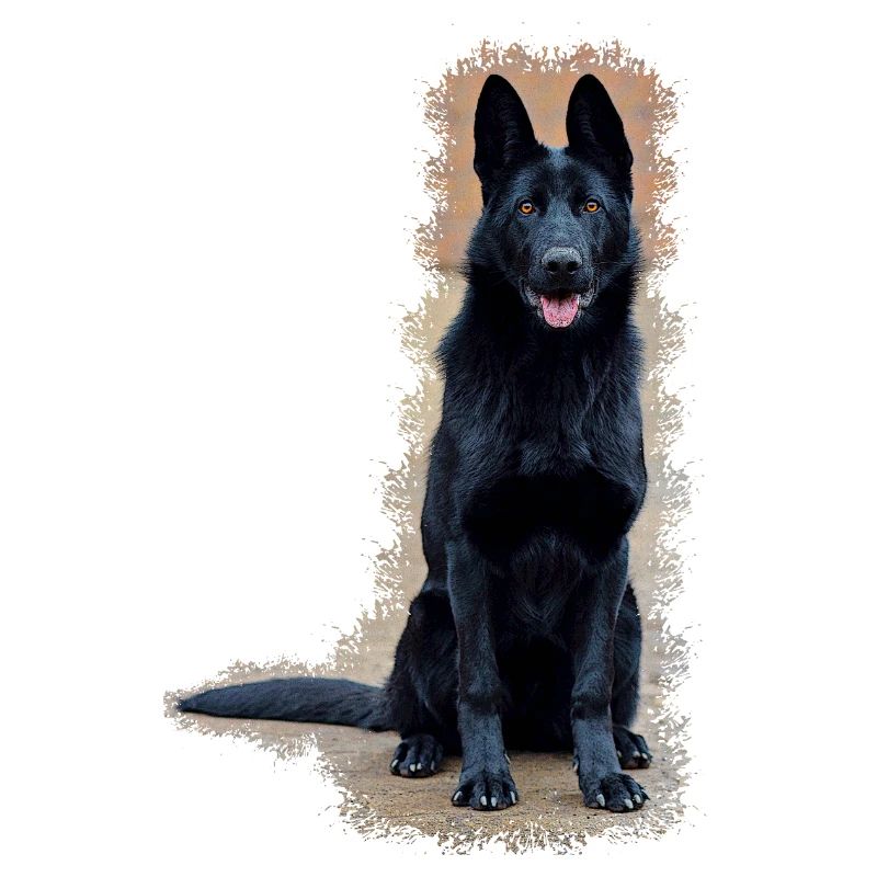 Schwarzer Schäferhund