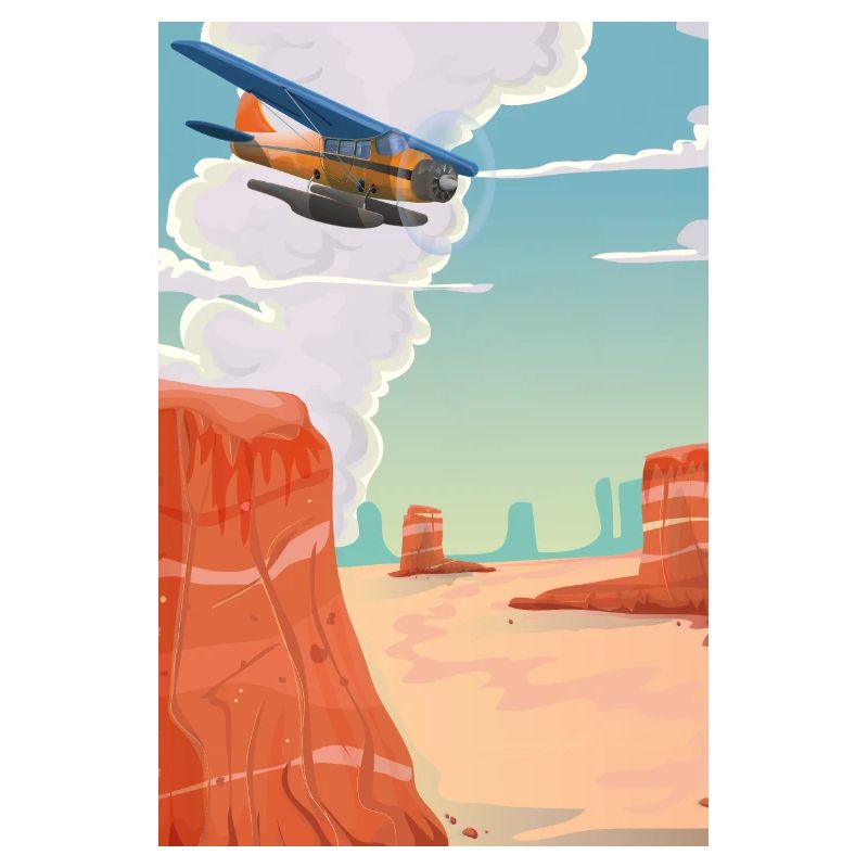 Karikatur Grand Canyon