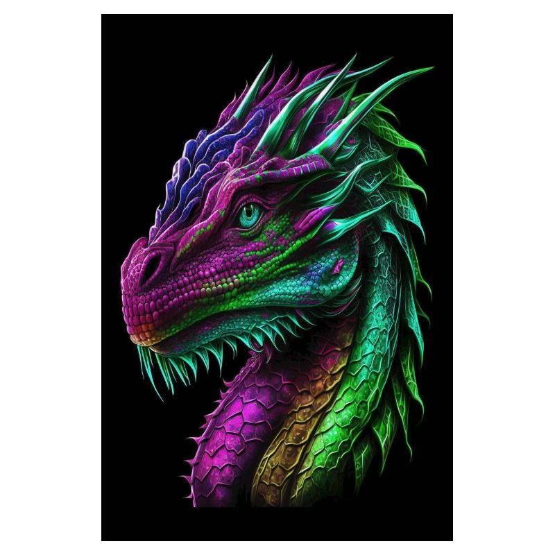 bunter Drache