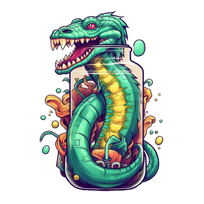Basilisk Tattoo Zeichnung