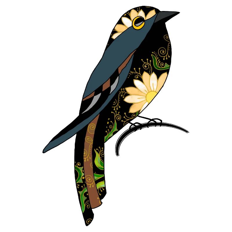Bunter Vogel
