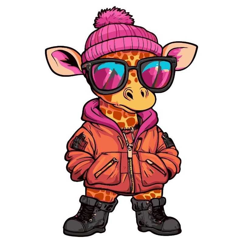 Giraffe Cool Comic