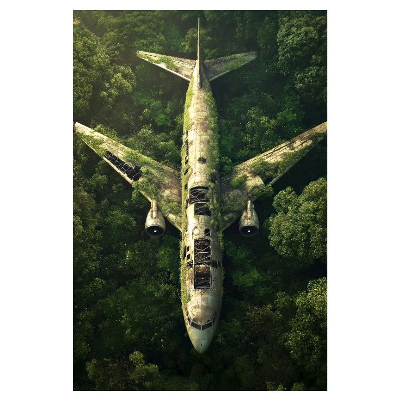 Verlassenes Dschungel-Flugzeugwrack