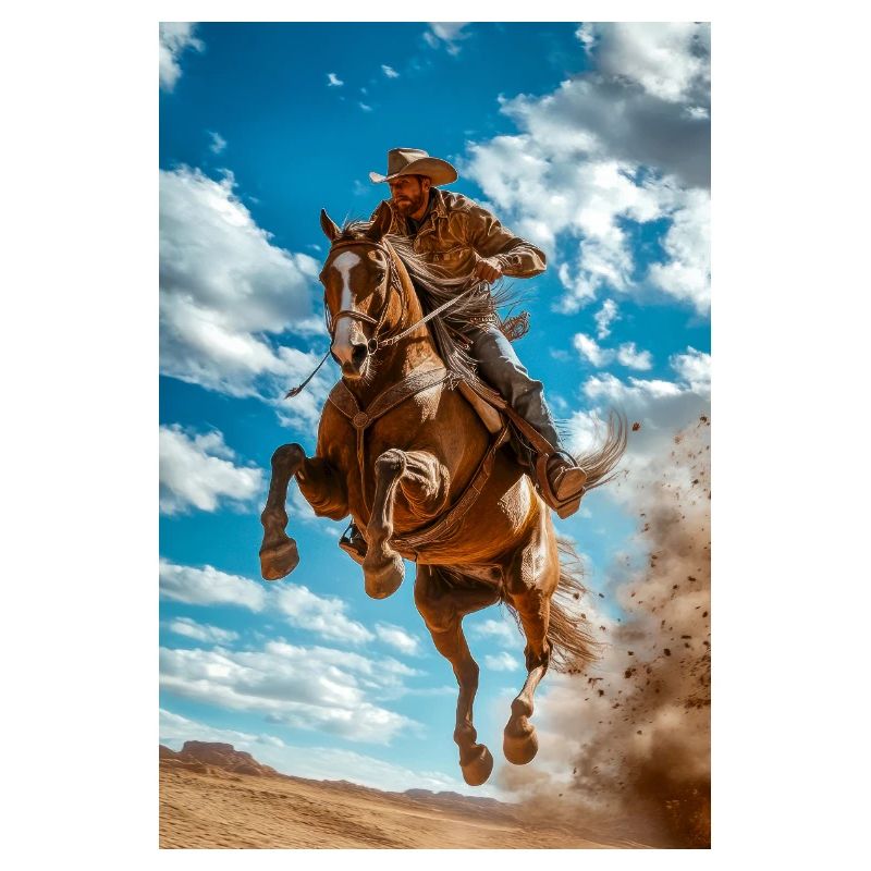 Epischer Cowboy-Sprung