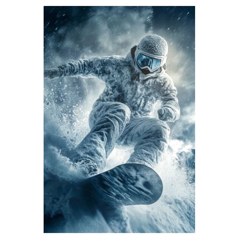 Frozen Thrill Snowboarder
