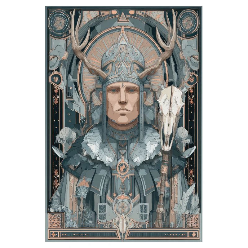 Geweih-Krieger Jugendstil