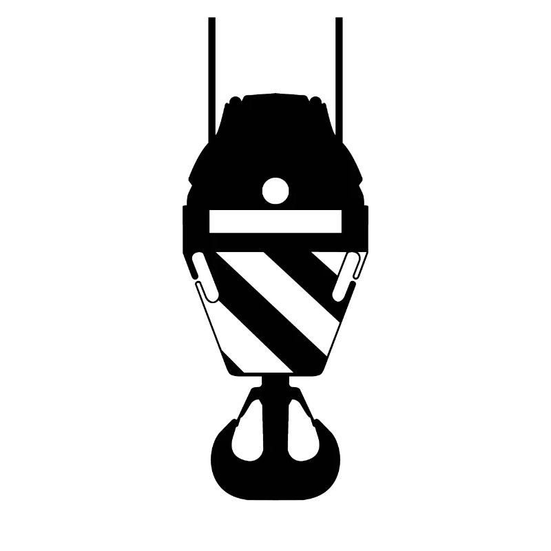 Hakenflasche Kran grue