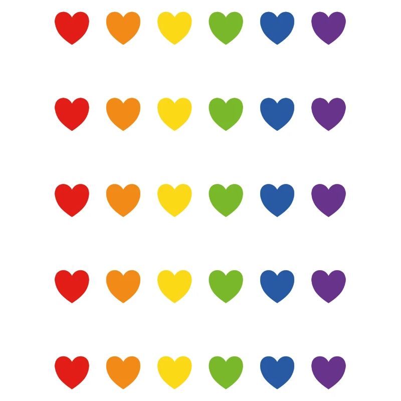 Regenbogen-Pride-Herzen