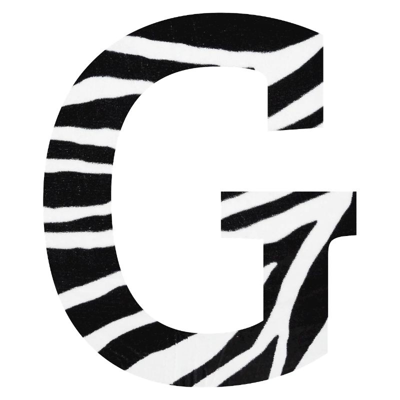 Buchstabe g Zebra