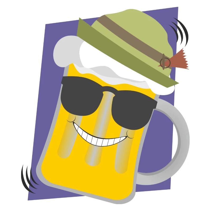 Vatertag Geschenk Bier mit Sonnenbrille Idee