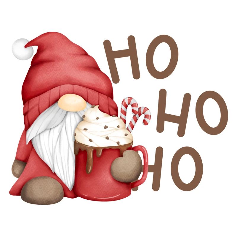 Weihnachtswichtel mit Schokotasse