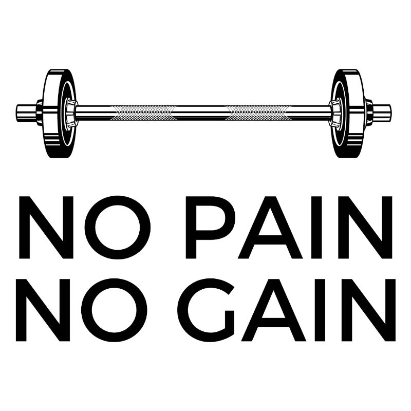 Pas de douleur, pas de gain - avec du poids