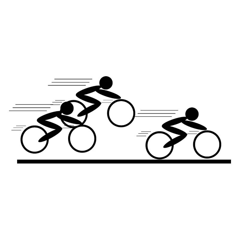 Stickman Radrennen black