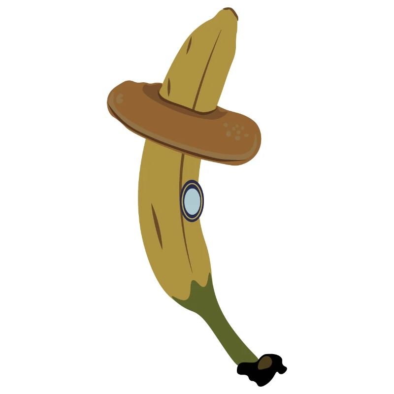 Banane und Bagel