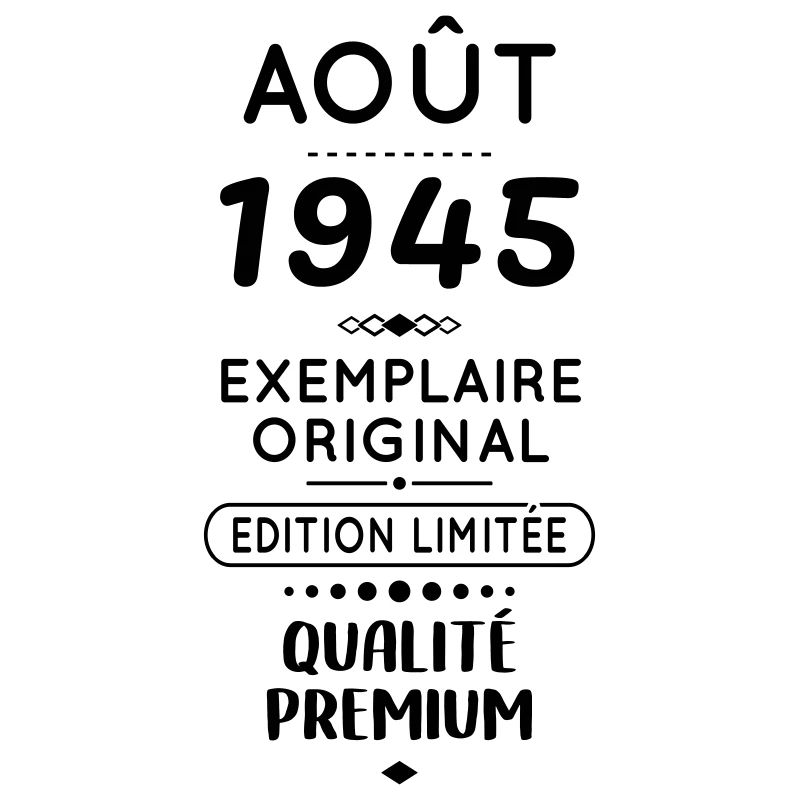 80th Anniversary - August 1945 Original