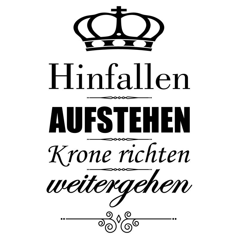 hinfallen krone richten