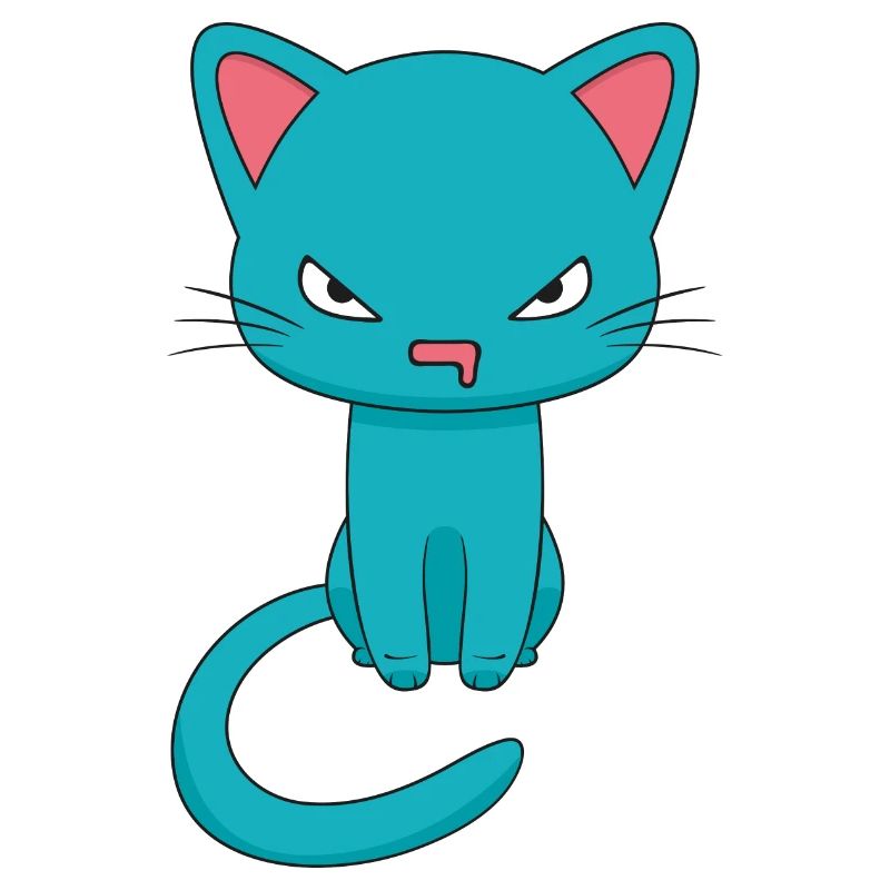 Angry Kawaii Cat