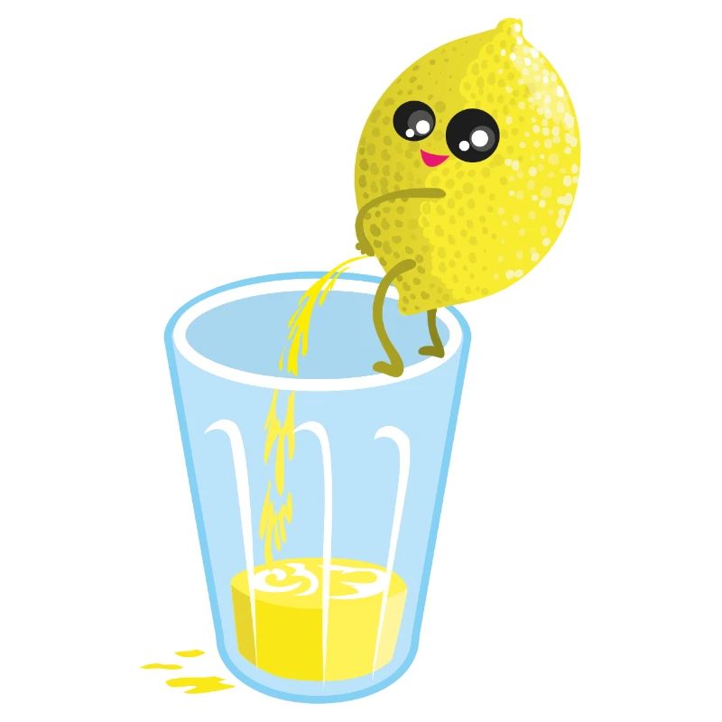 Zitrone pinkelt Limonade