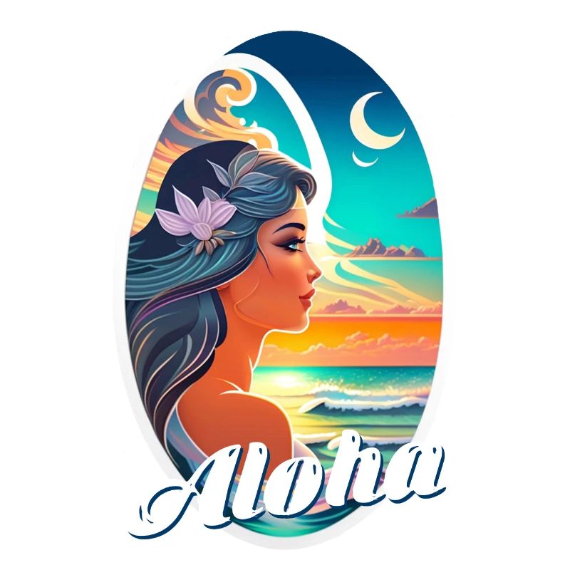 Aloha - Surfen - Retro