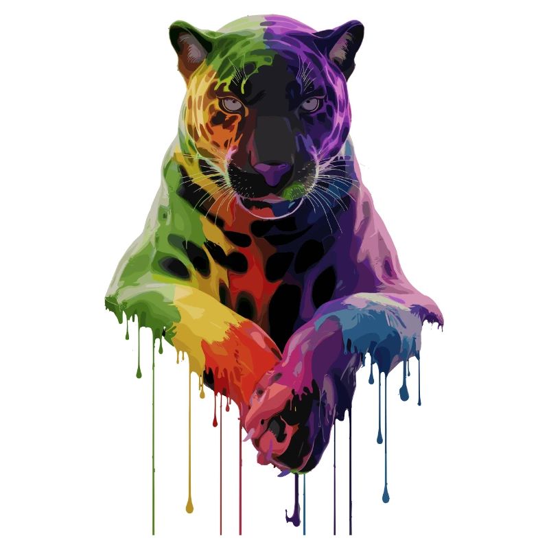Schwarzer Panther Großkatze