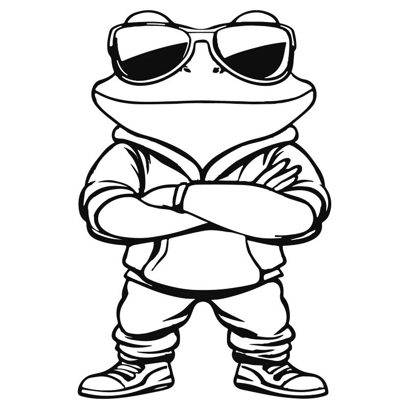 frosch comic sonnenbrille