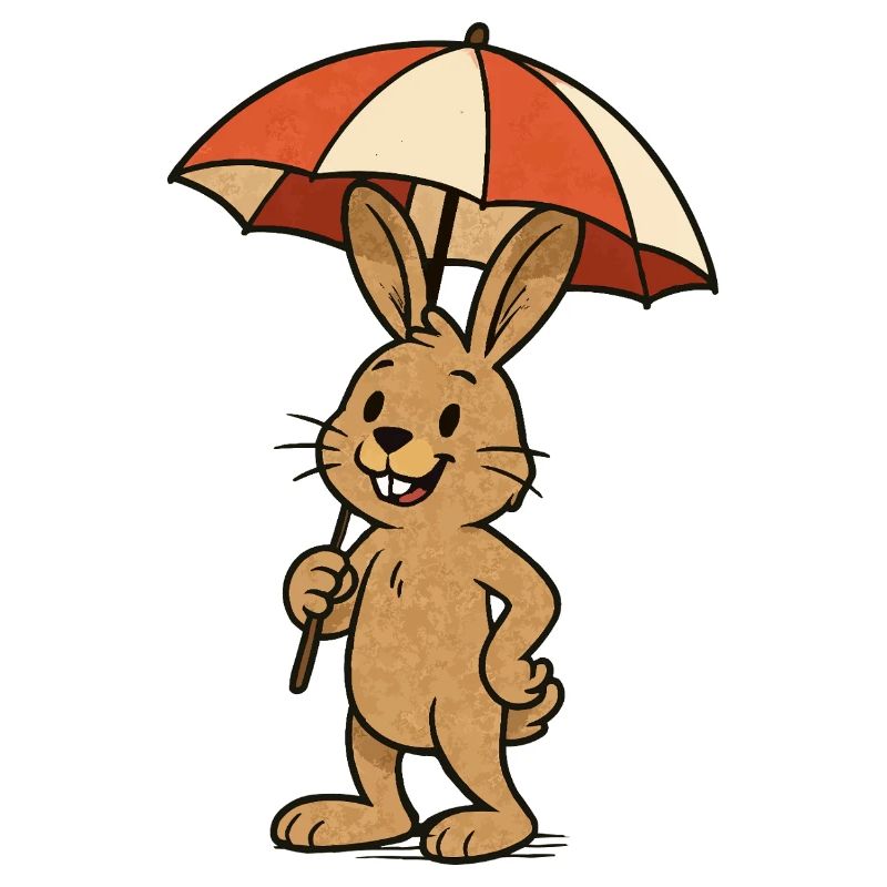 rabbit sonnenschirm hase
