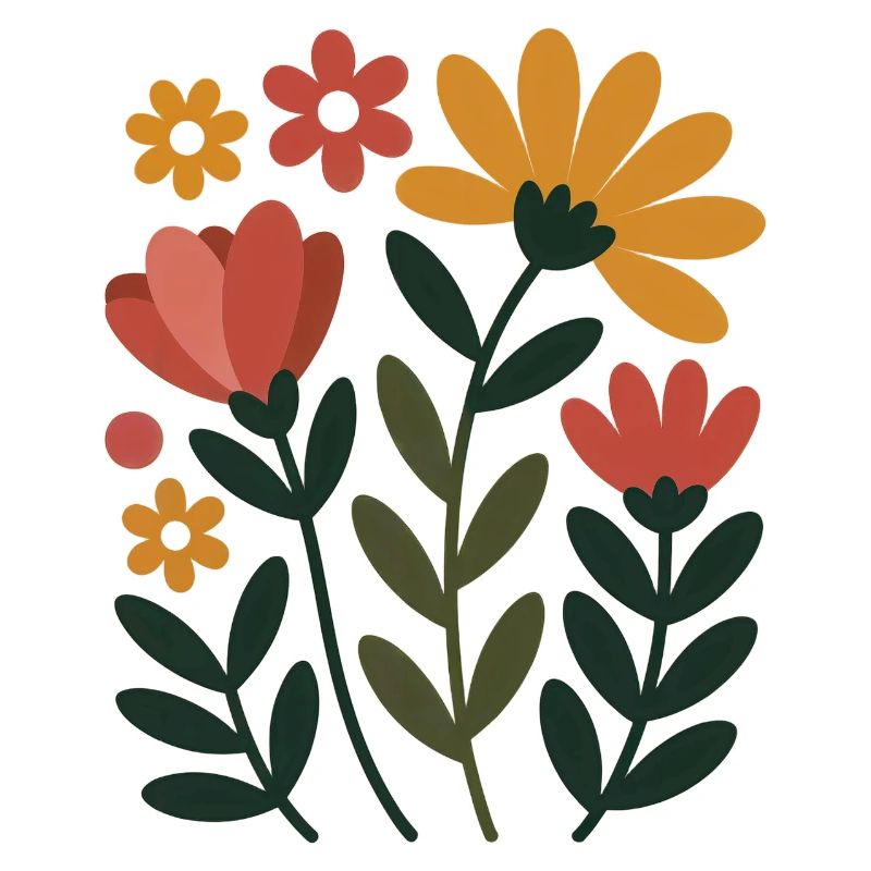 Boho Blumen – Blühende Harmonie