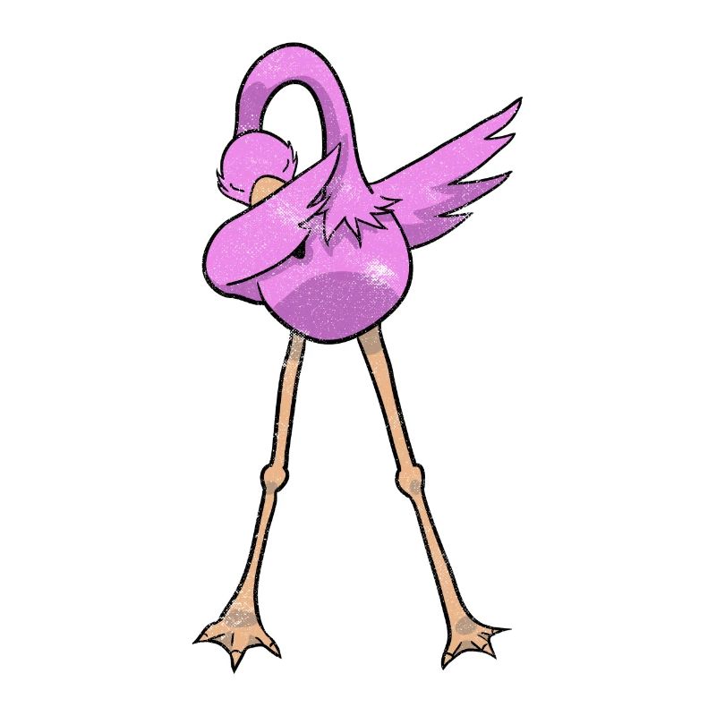 Dabbing Flamingo