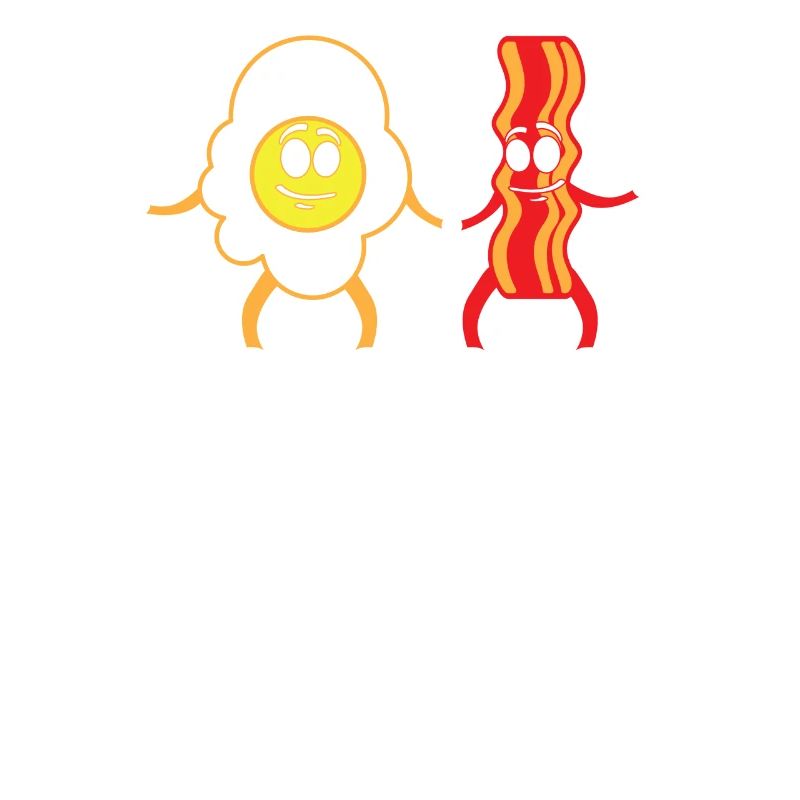 Nous allons ensemble comme des oeufs et du bacon Saint-Valentin