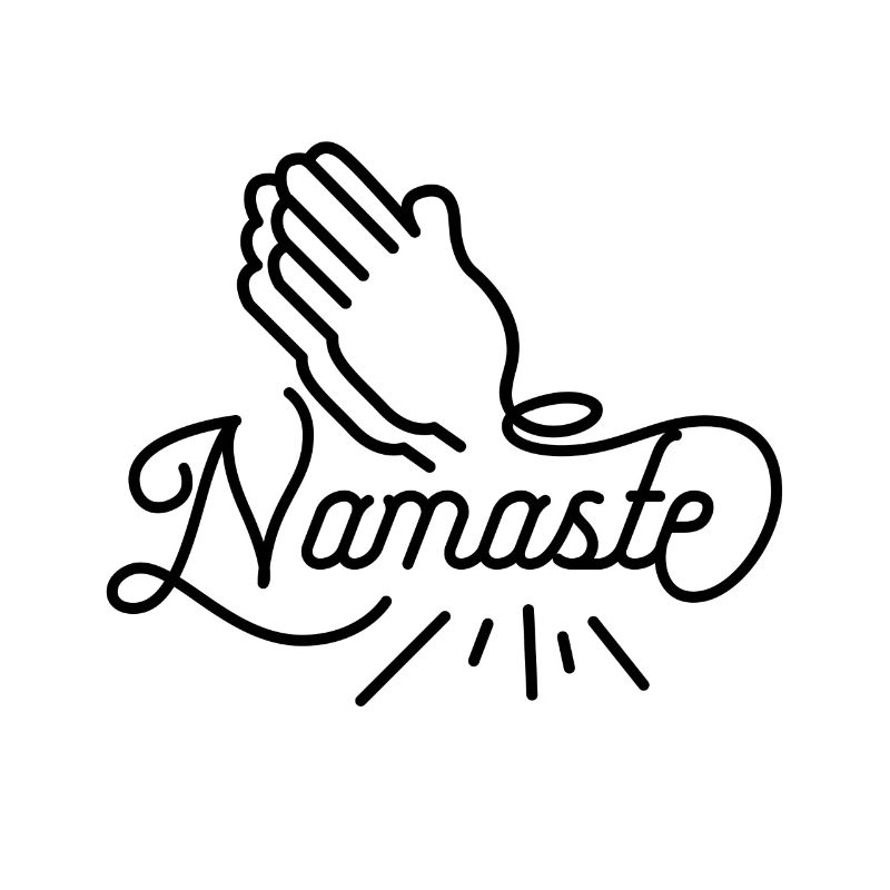 Namaste - schwarz