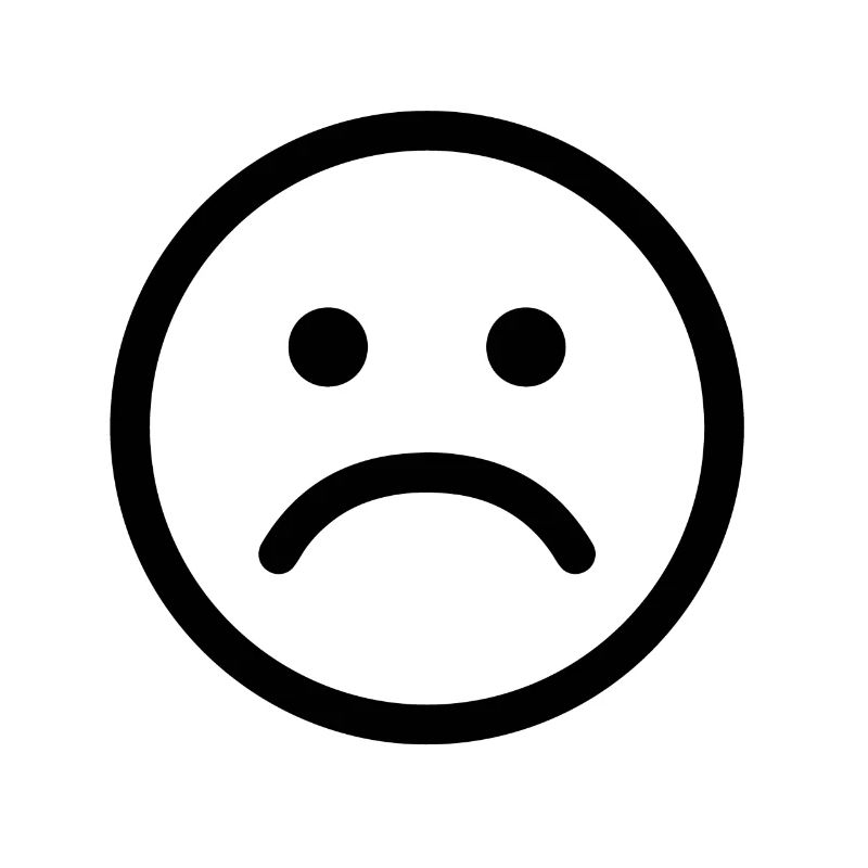 Trauriger Emoji