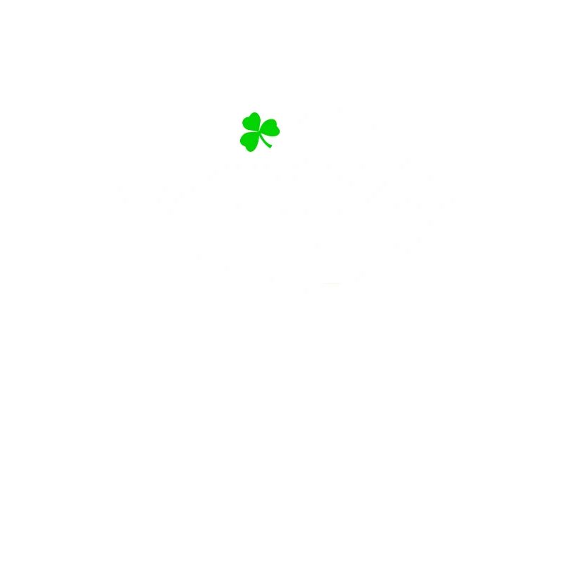 baiser de rouge à lèvres blanc avec trèfle St. Patrick