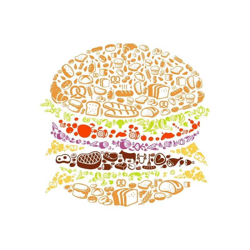 Burger Food Art