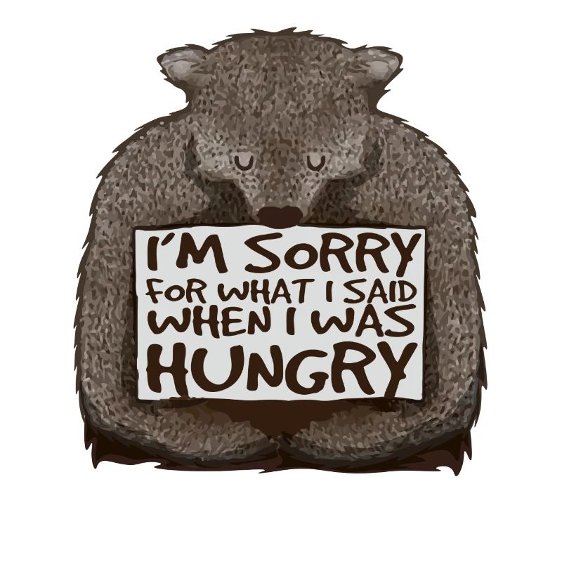 Désolé, j’avais faim.