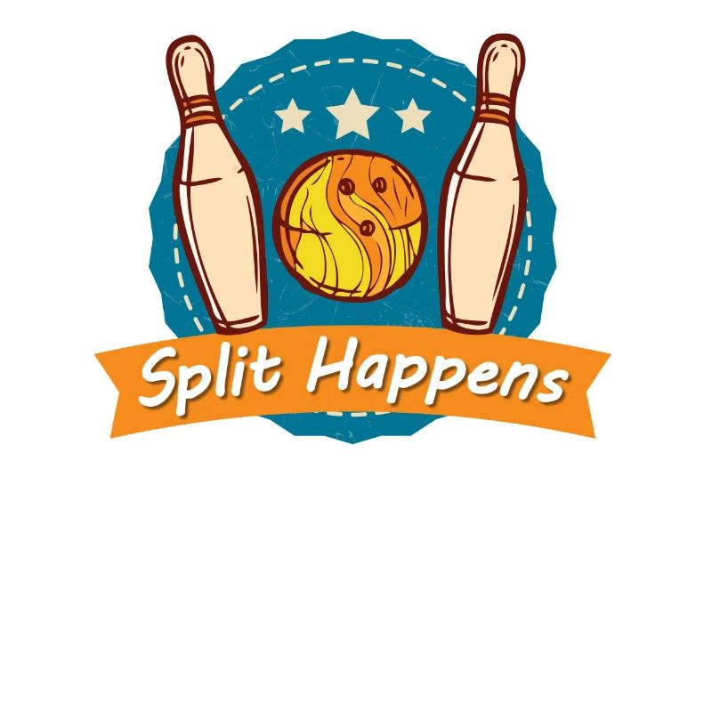 Split Happens Tee Bowling Bowler Tee