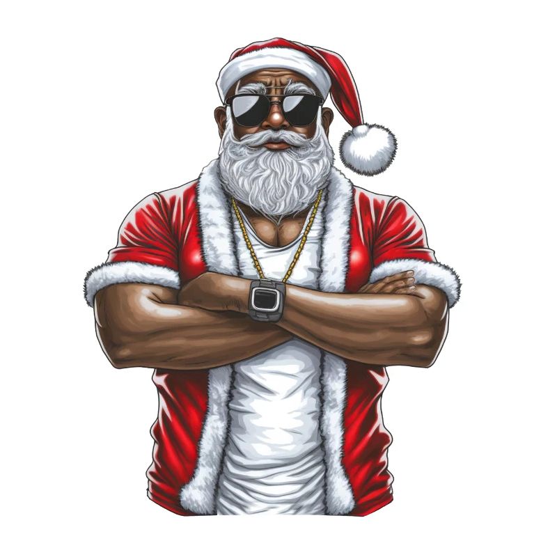 Weihnachtsmann Schwarzer Weihnachtsmann