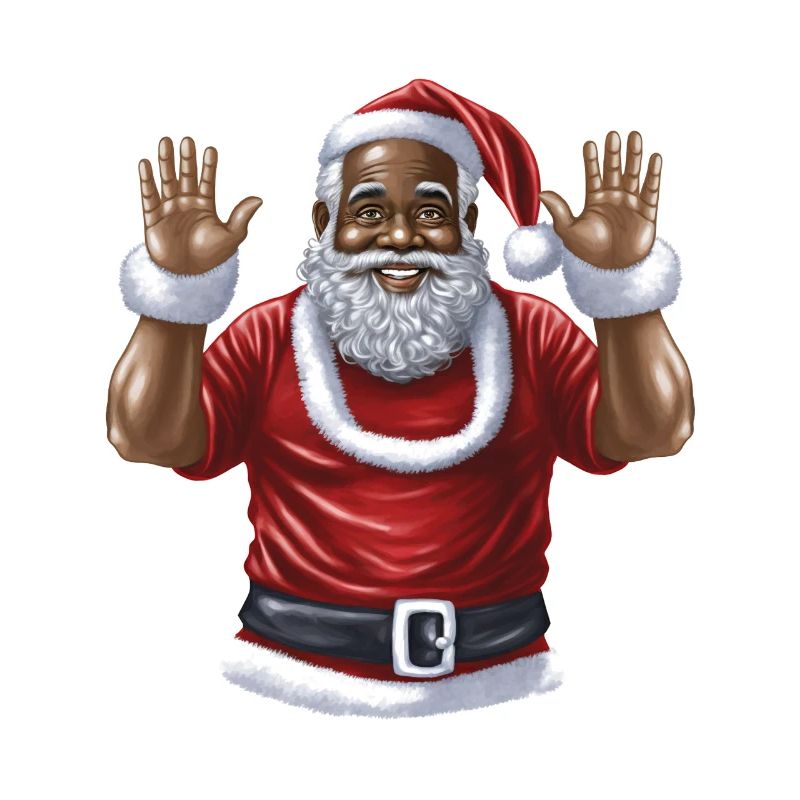 Weihnachtsmann Schwarzer Weihnachtsmann
