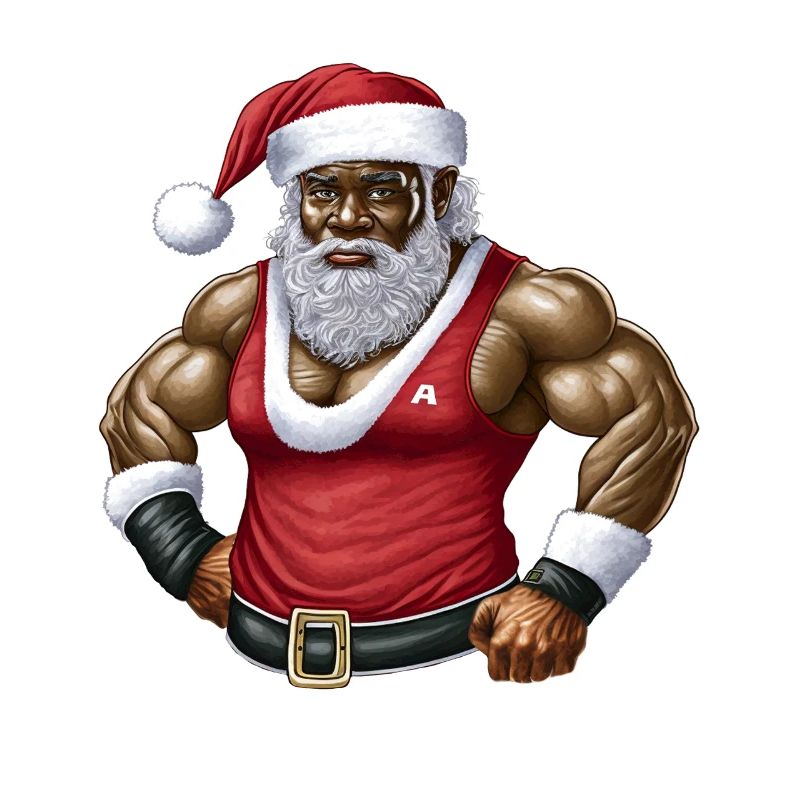 Weihnachtsmann Schwarzer Weihnachtsmann